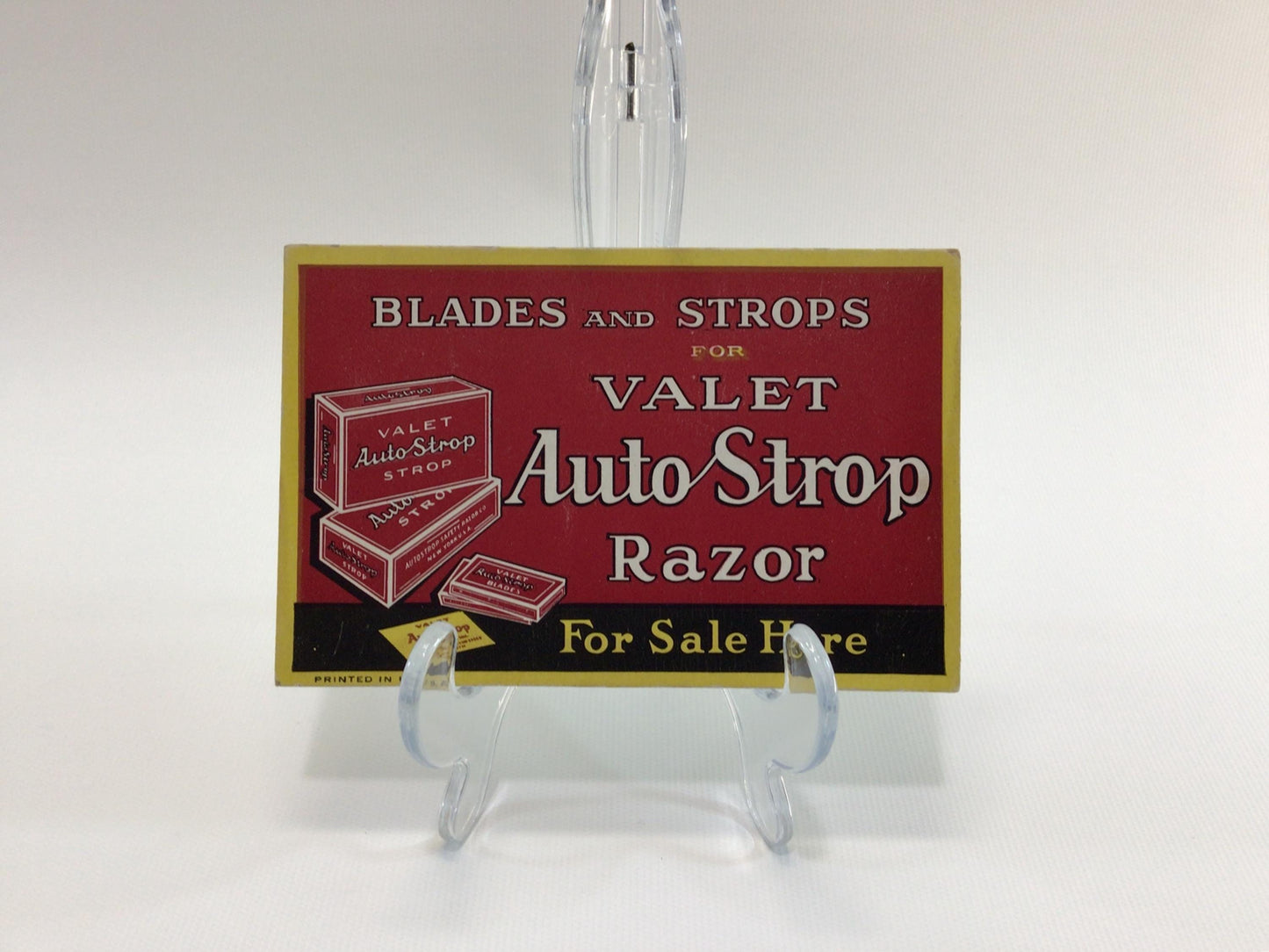 Ink Blotter Vintage Valet Auto Strop Razor Blades Advertising Ephemera