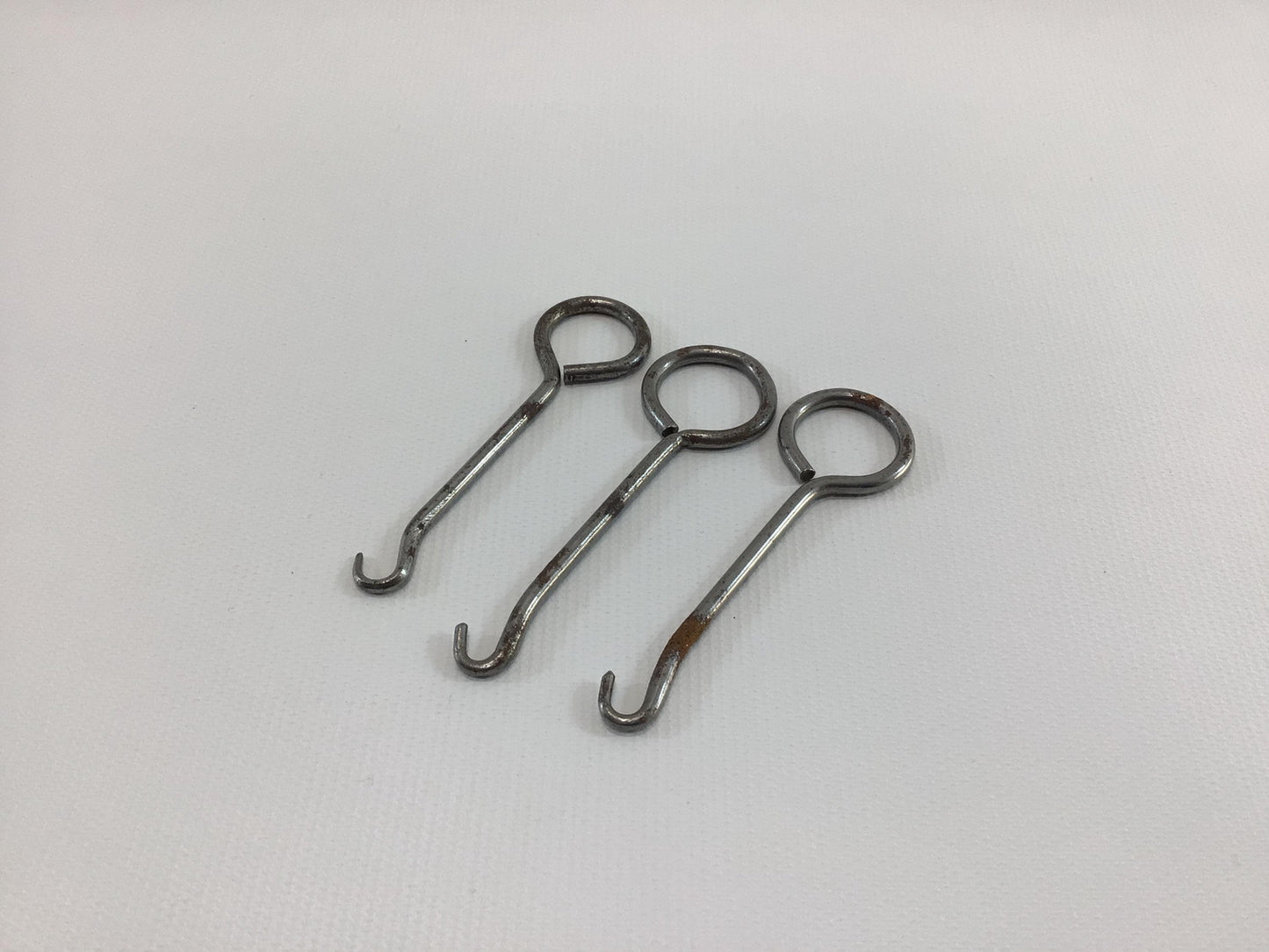 Plain Button Hook Lot of 3 Simple Design Hooks Antique Edwardian Hand Tool Gadgets for Shoes Gloves Corsets