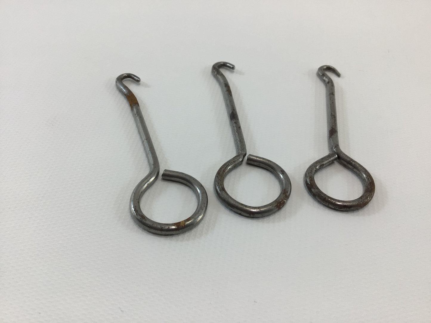 Plain Button Hook Lot of 3 Simple Design Hooks Antique Edwardian Hand Tool Gadgets for Shoes Gloves Corsets