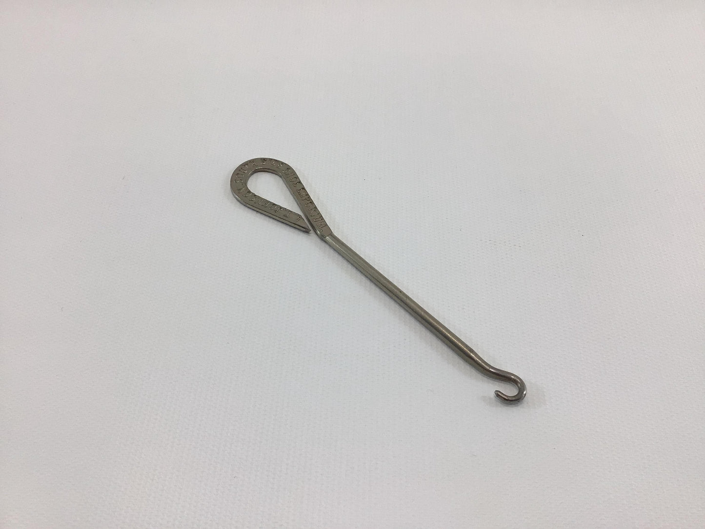 Button Hook Johnson South Side Shoe Emporium Antique Advertising Giveaway Edwardian Hand Tool Gadget for Shoes Gloves Corsets