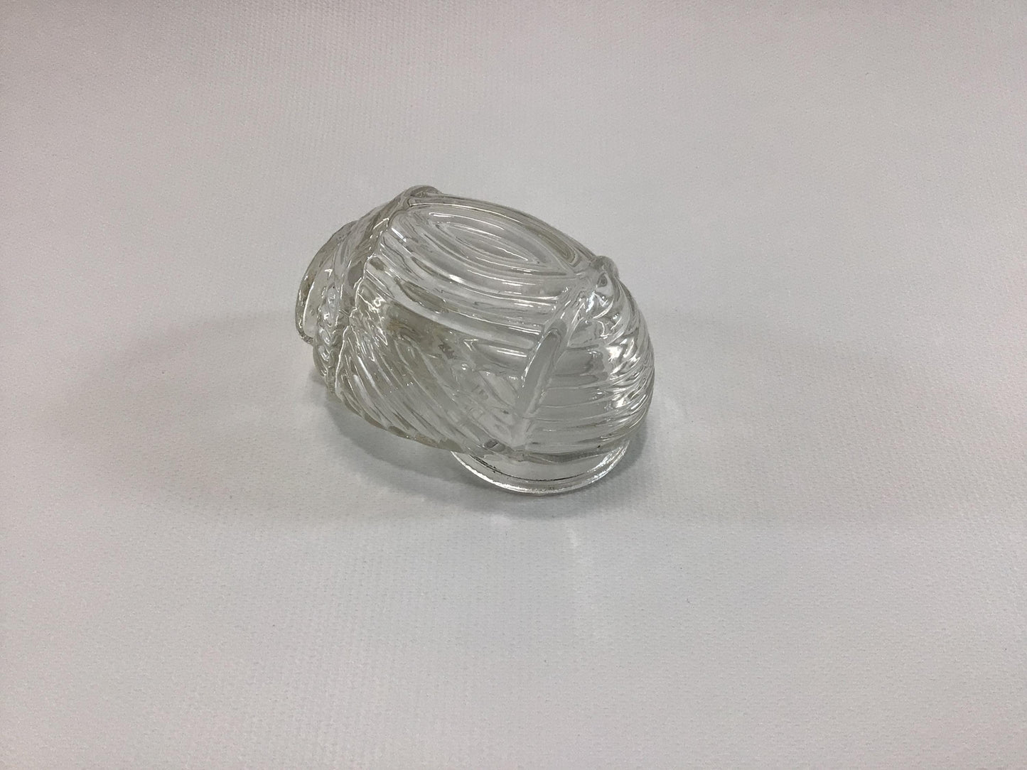 Antique Bird Cage Water Feeding Container Clear Glass Replacement Part