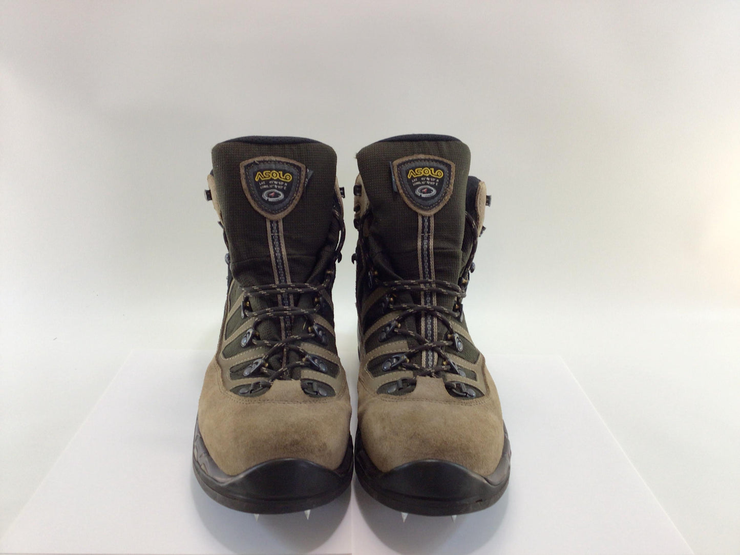 ASOLO Gore Tex Thermal Spiked Ice Fishing Hiking Boots P Matic GTX Mens US Size 14
