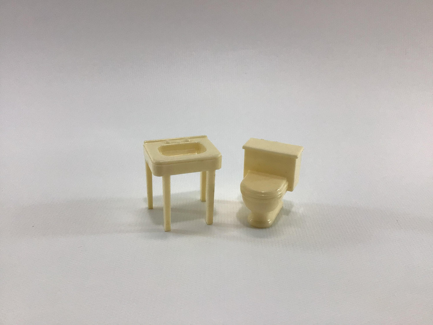 Marx Sink and Commode 1:24 Scale Toy Playset Replacement Parts Pieces for Tin Lithograph Era Dollhouses