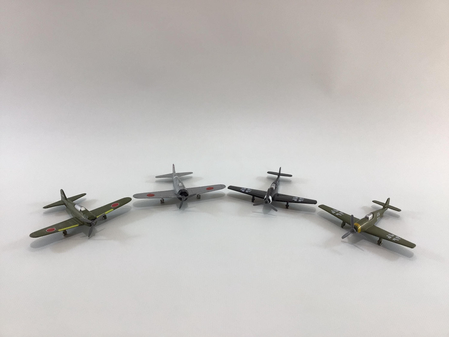 Diecast Toy WWII Military Airplane Lot German and Japanese Fighter Planes