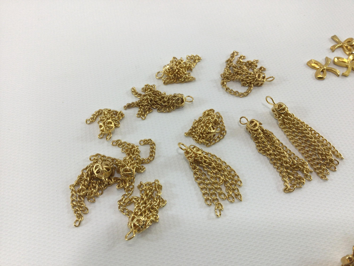 Dollhouse Miniature Metal Jewelry Findings Vintage Quality Made Project Parts Pieces Flowers Bows and Butterflies