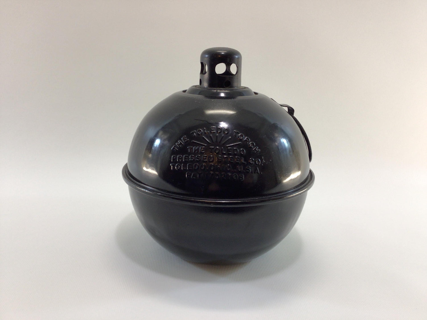 Toledo Torch Pressed Steel Road Construction Warning Light Vintage Kerosene Lantern