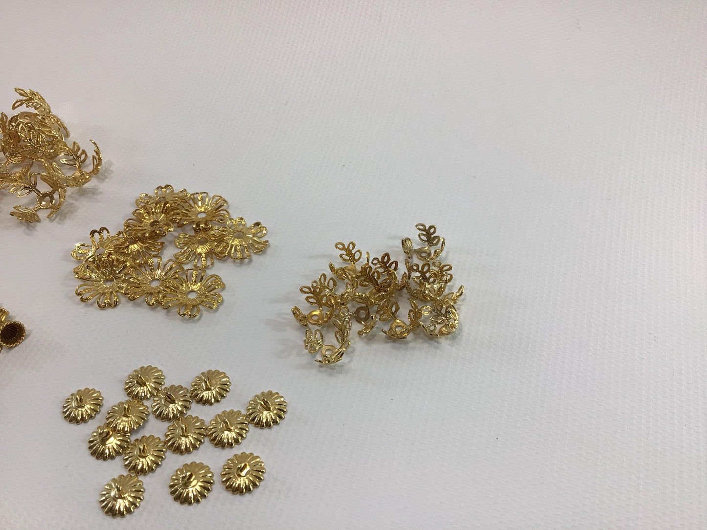 Dollhouse Miniature Metal Jewelry Findings Vintage Quality Made Project Parts Pieces Bottles Lamps Rings