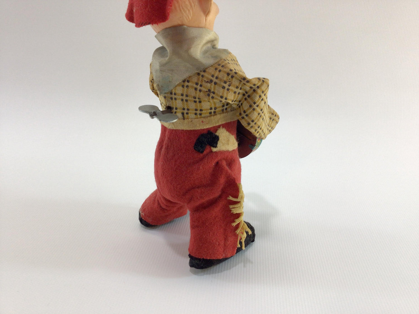 Banjo Bill Felt Cowboy Dress Vintage Made Japan Dancing Musical Wind Up Toy