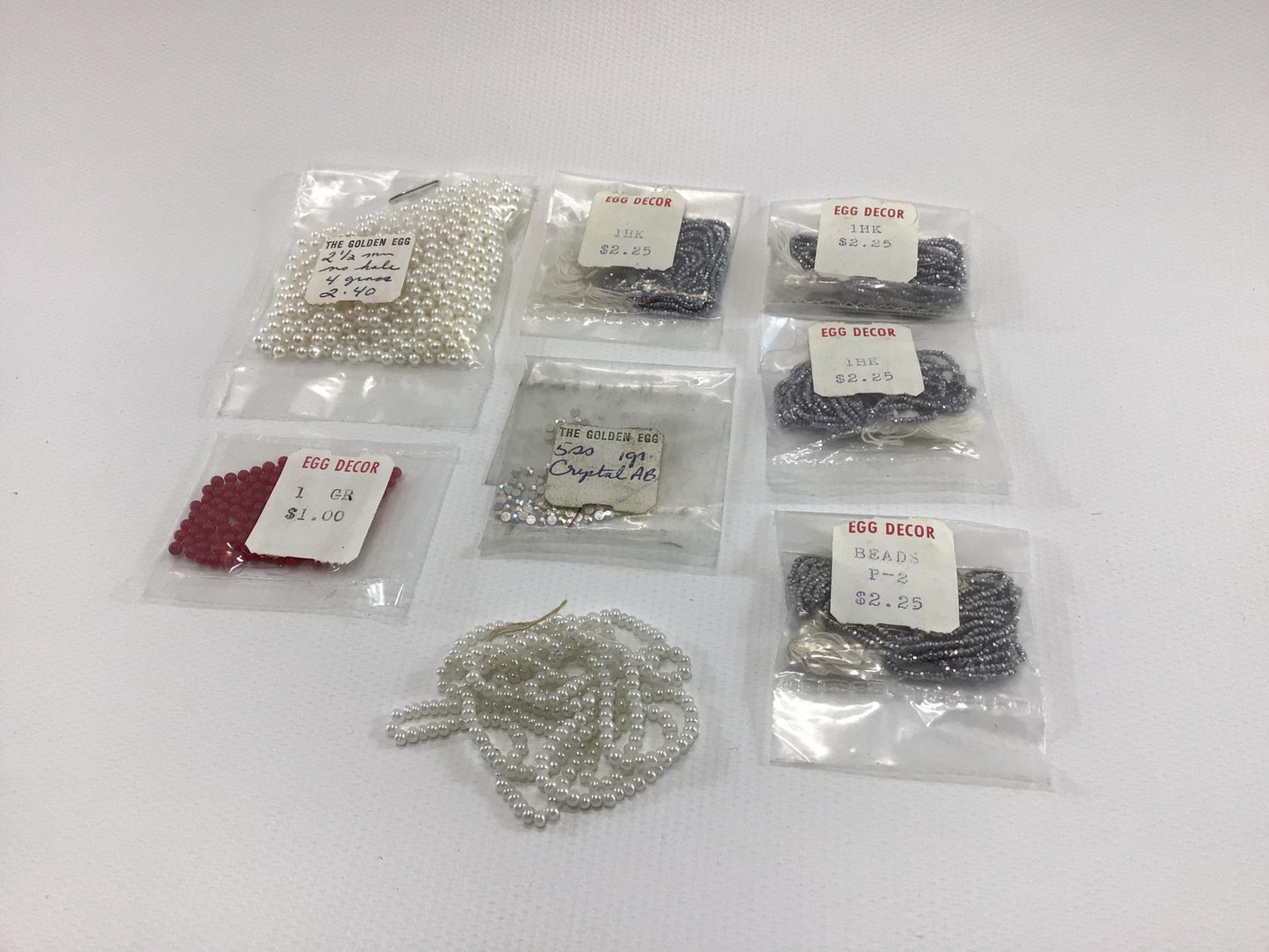 Dollhouse Miniature Bead and Sequin Rhinestone Jewelry Findings Vintage Quality Made Art Project Parts Pieces