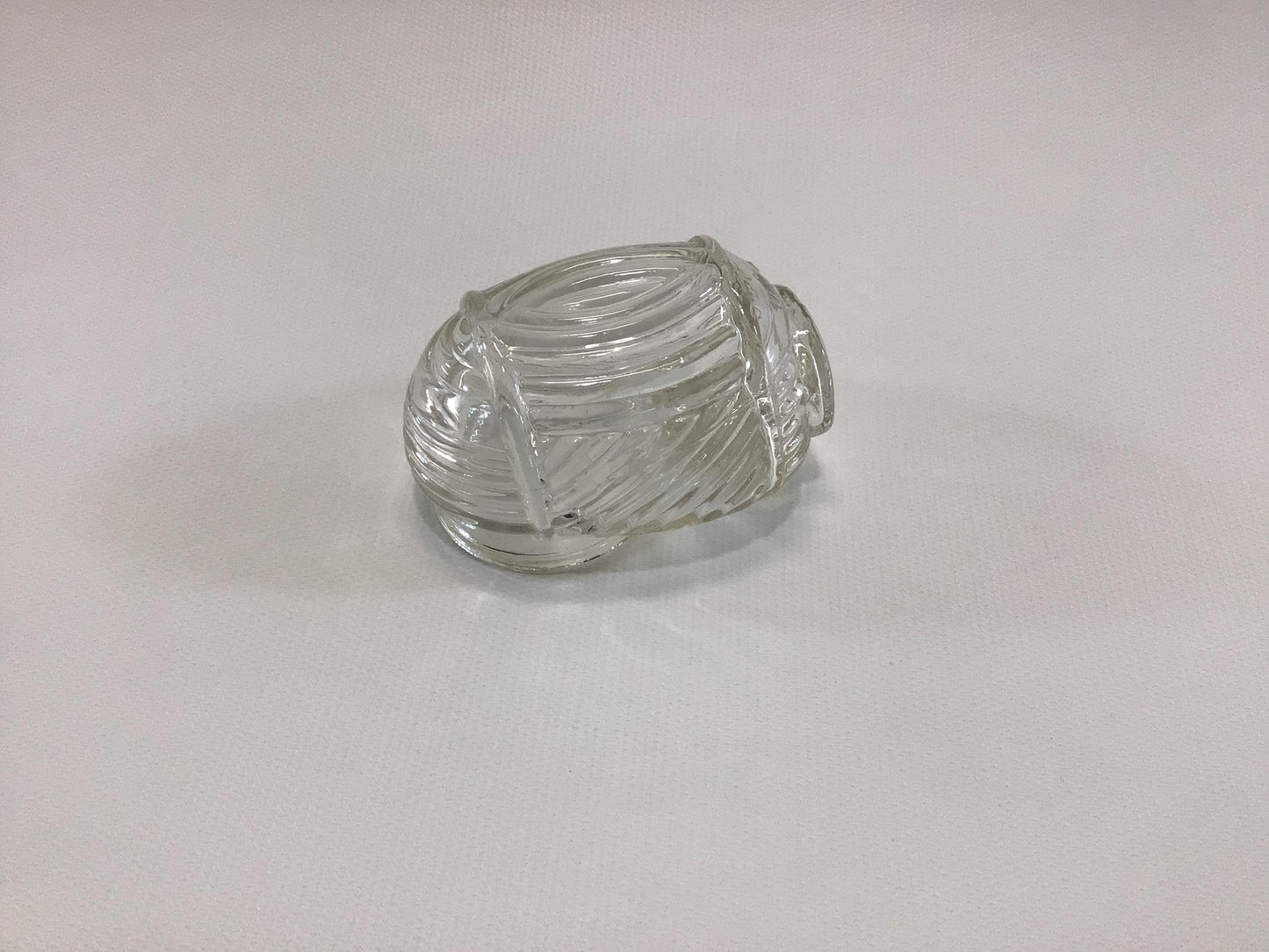 Antique Bird Cage Water Feeding Container Clear Glass Replacement Part