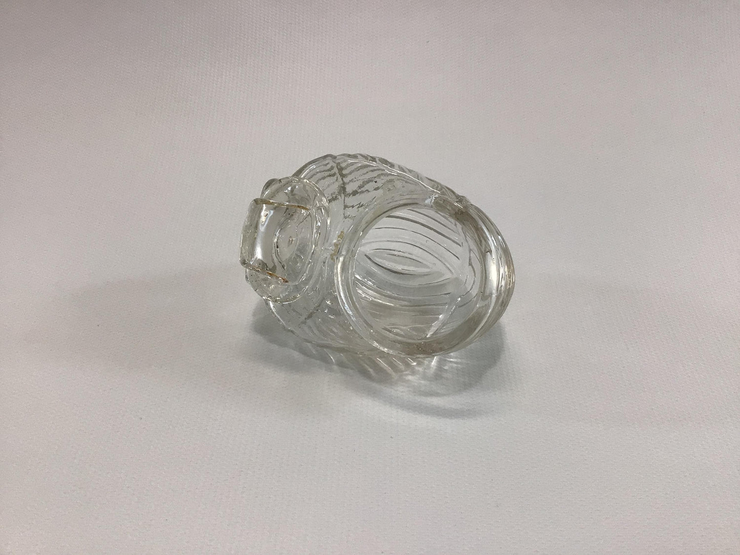 Antique Bird Cage Water Feeding Container Clear Glass Replacement Part