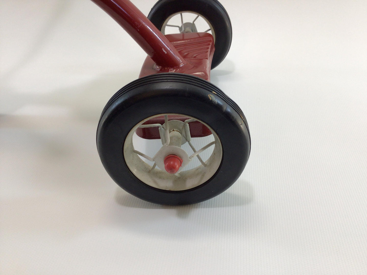 Miniature Roadmaster Tricycle Vintage Pressed Steel Toy Trike for Doll or Plush Animal Toy Display