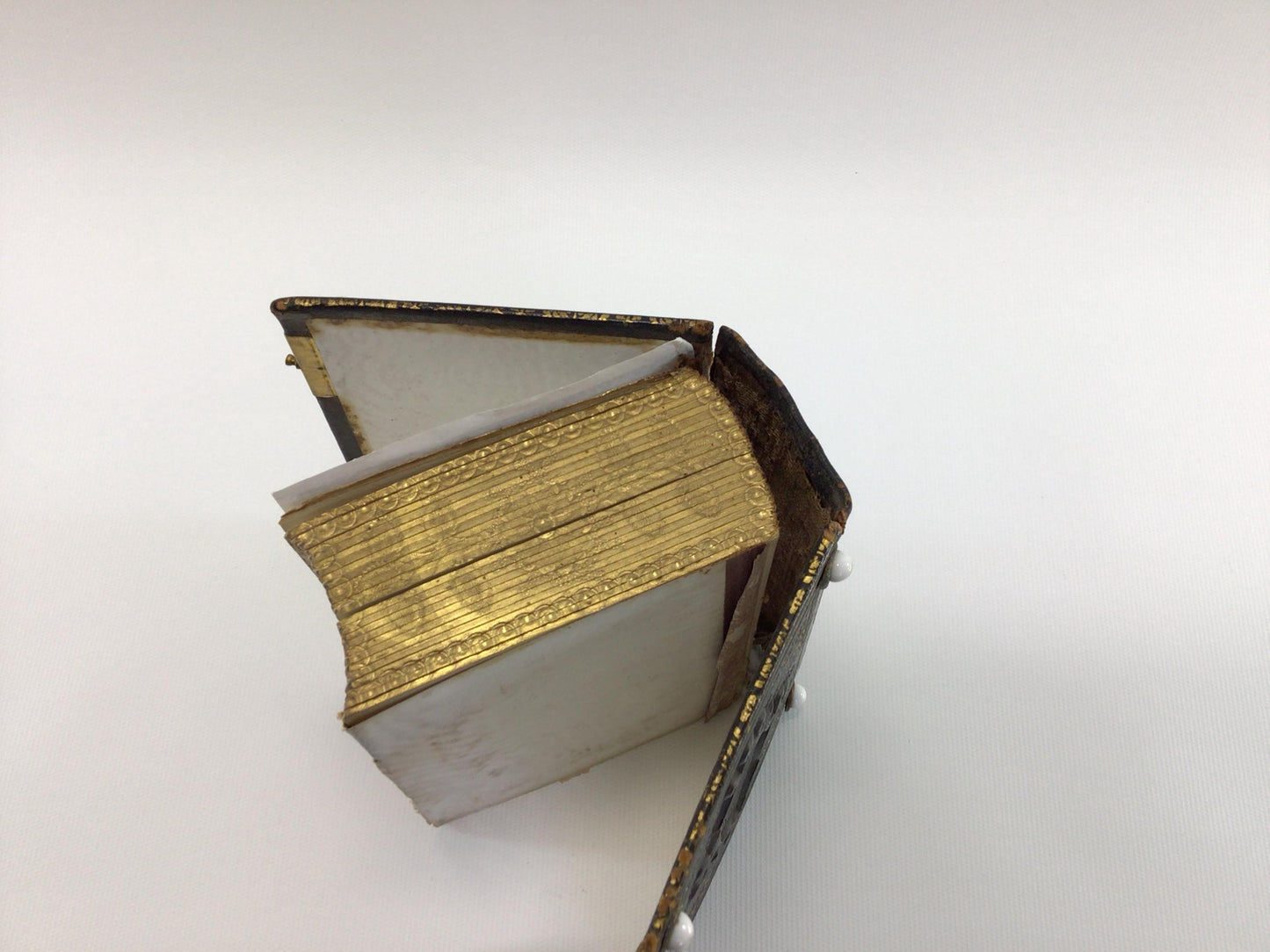 Leather Bound Antique Photo Album with Mid 19th Century Tintype and Card Photographs