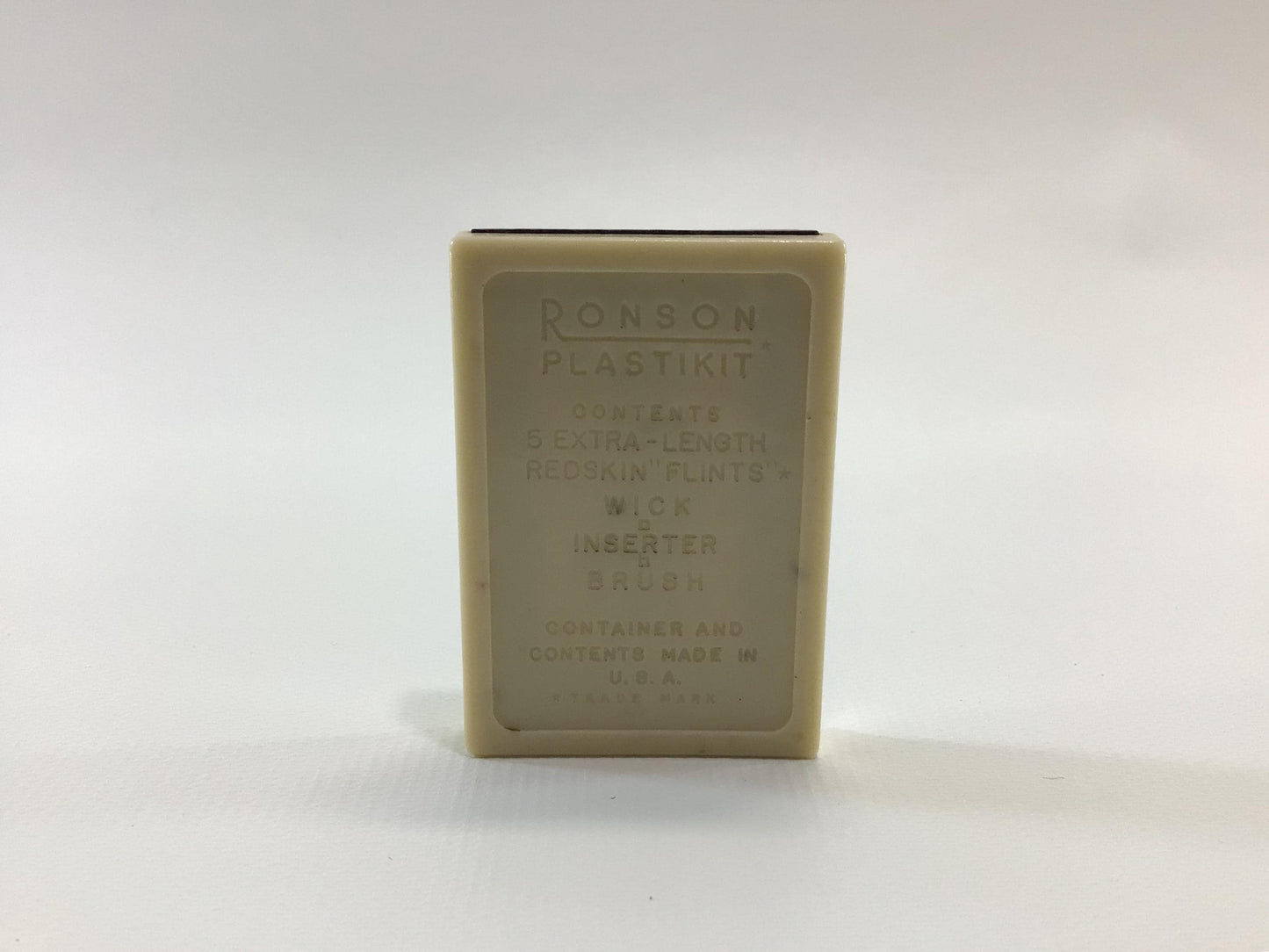 Ronson Plastikit Replacement Flint Case Container Vintage Cigarette Lighter Accessories Ephemera
