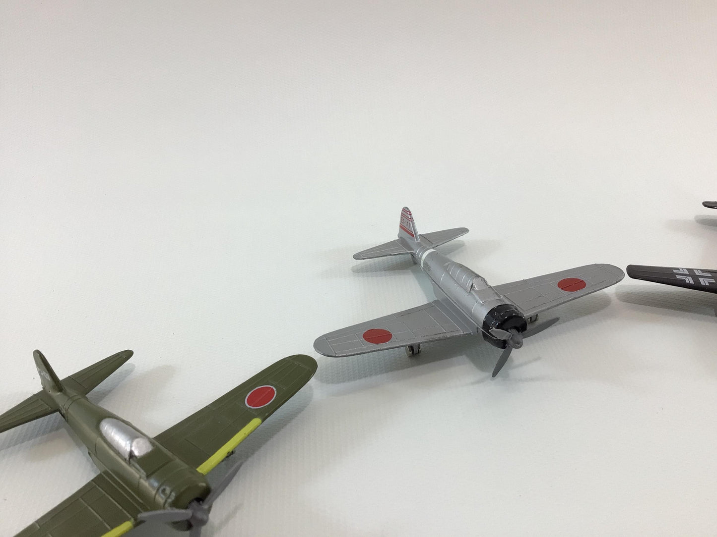 Diecast Toy WWII Military Airplane Lot German and Japanese Fighter Planes