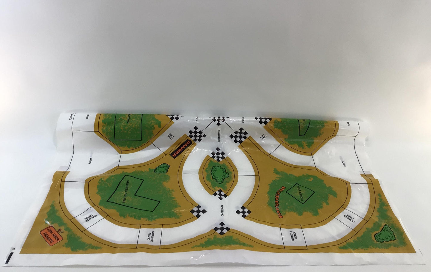 Ideal Jalopy Show Down Play Mat Vintage Toy Slot Car Track Replacement Parts Pieces