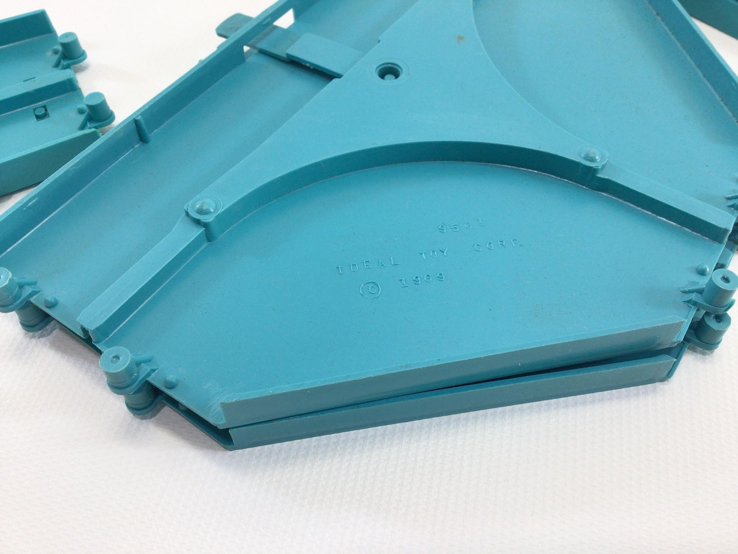 Ideal Jalopy Show Down Blue Straights and 3 Way Intersections Vintage Toy Slot Car Track Replacement Parts Pieces