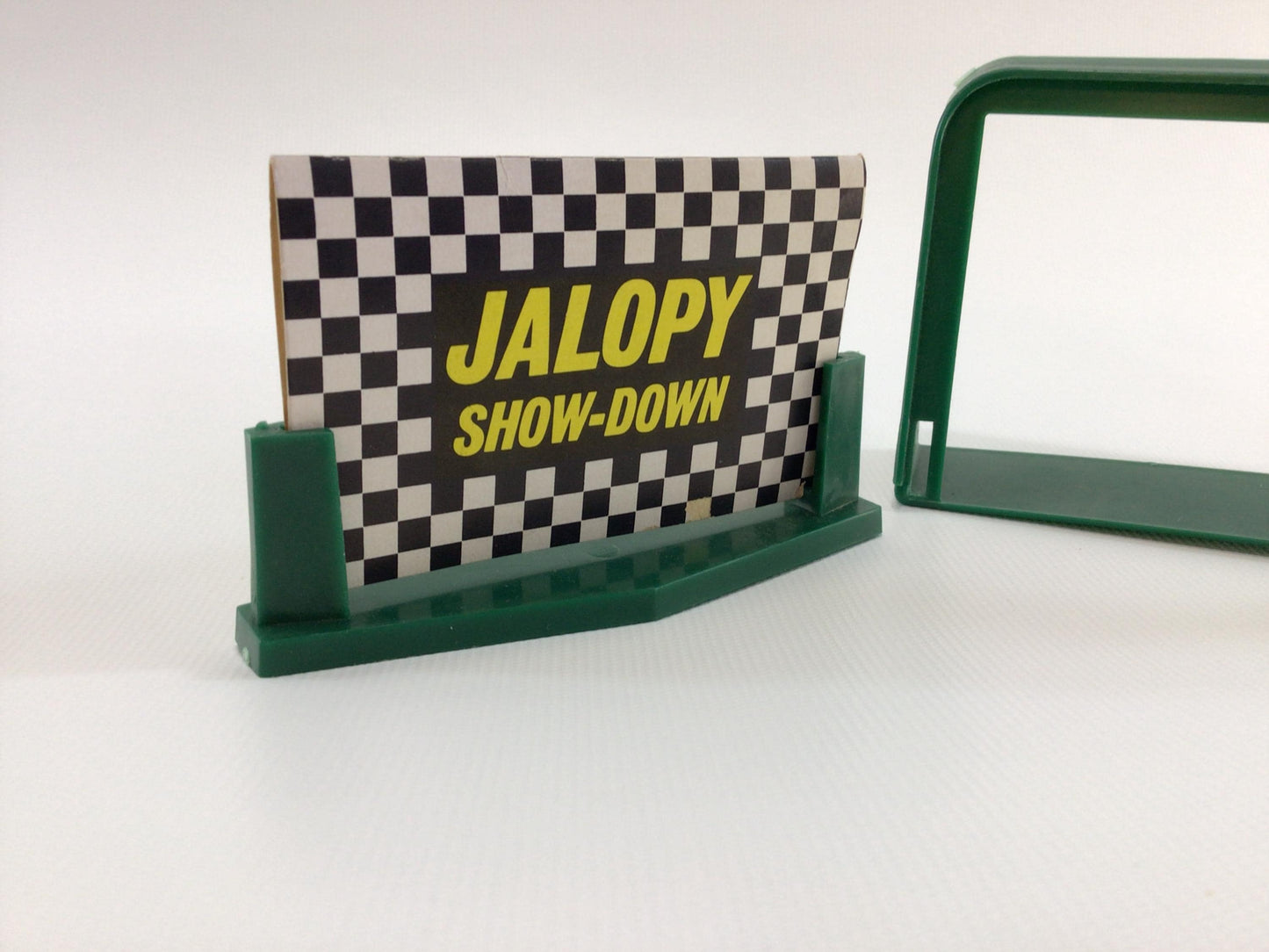 Ideal Jalopy Show Down Billboard Signs Vintage Toy Slot Car Track Replacement Parts Pieces