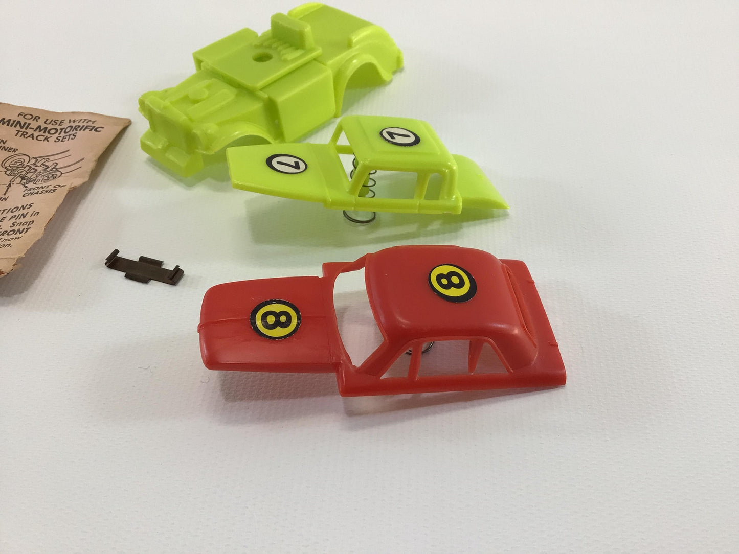 Ideal Jalopy Show Down Car Parts Vintage Toy Slot Car Track Replacement Pieces