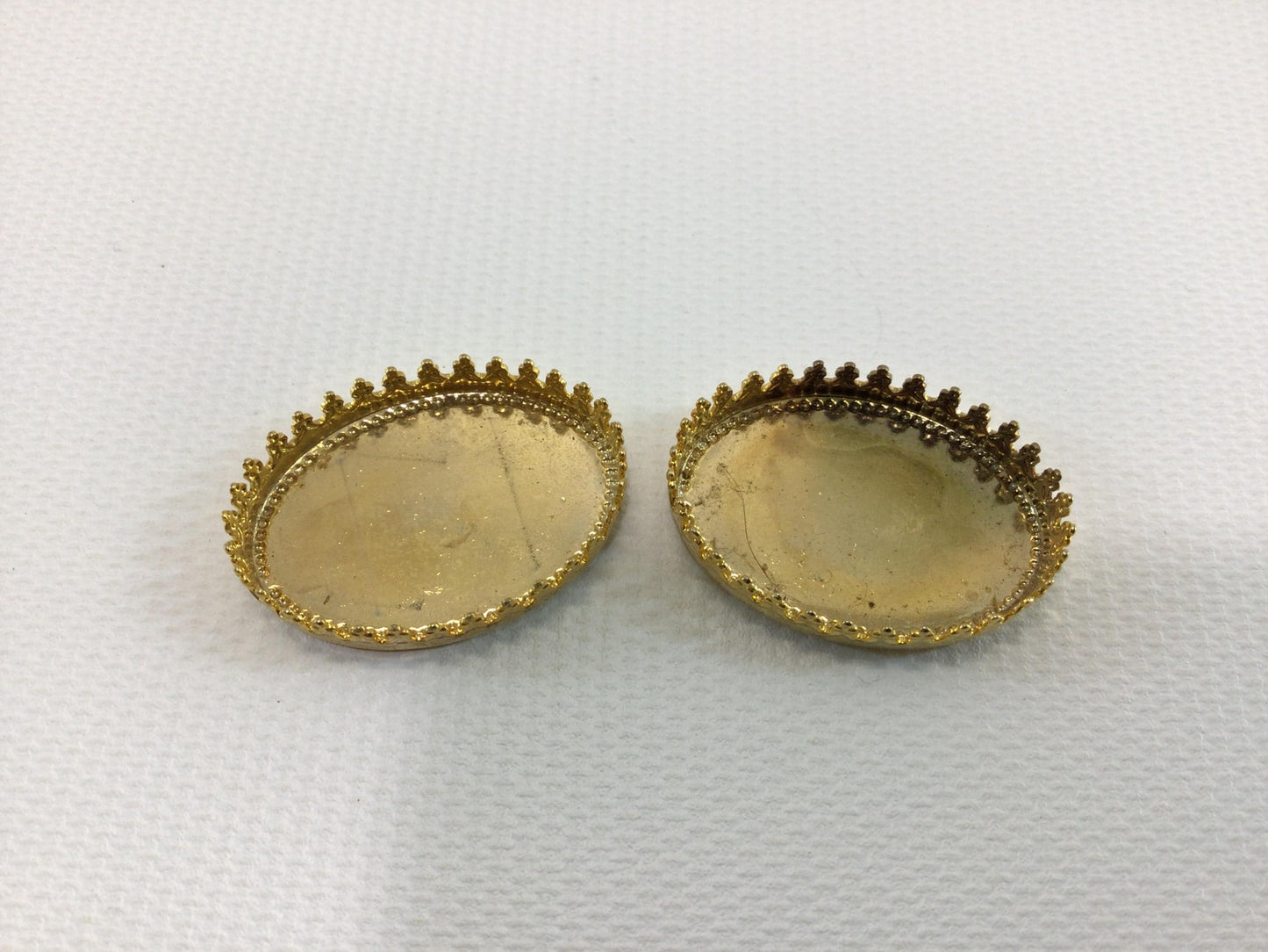 Dollhouse Miniature Metal Jewelry Findings Vintage Quality Made Project Parts Pieces Vanity Dresser Trays
