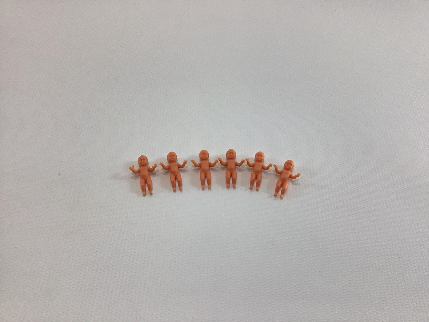 Dollhouse Miniature Babies 3/4" Baby Dolls Vintage Arts Crafts Project Supply