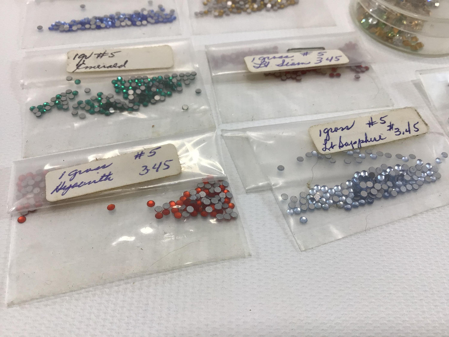 Dollhouse Miniature Sequin Rhinestone Jewelry Findings Vintage Quality Made Art Project Parts Pieces