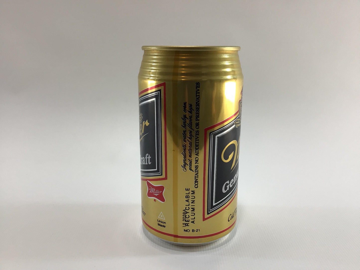 Beer Can Coin Bank Aluminum Miller High Life Mid Century Advertising circa 1970s