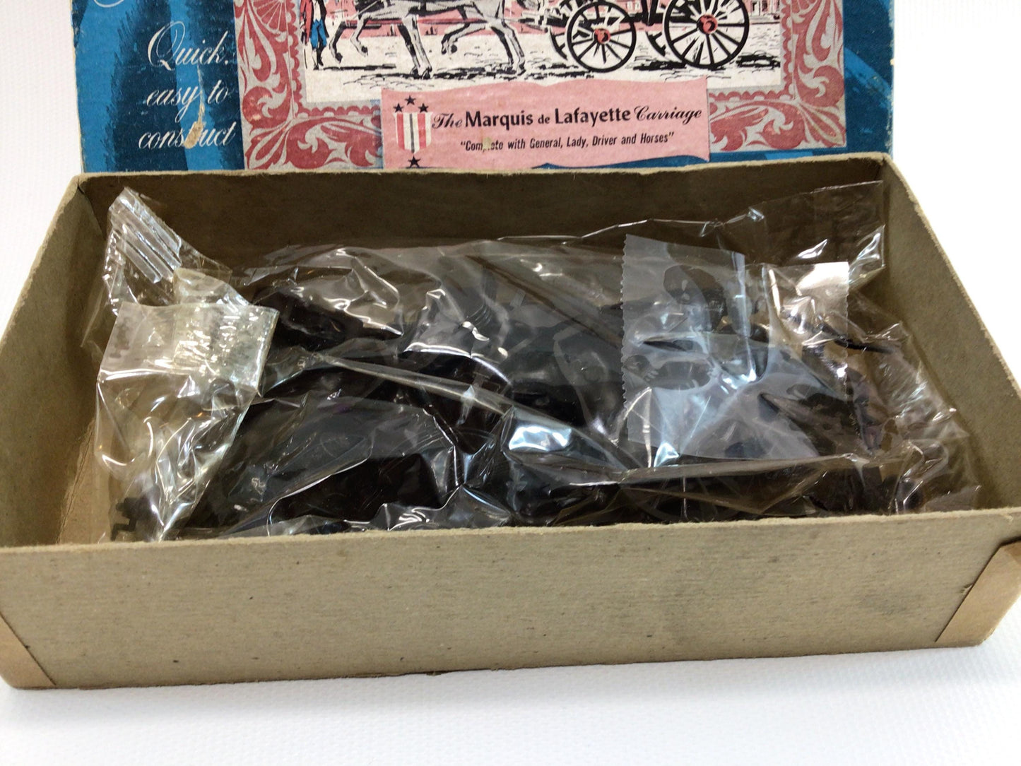 Miniature Masterpieces HO Scale Model Marquis de LaFayette Carriage Vintage Miniature Modeling Kit