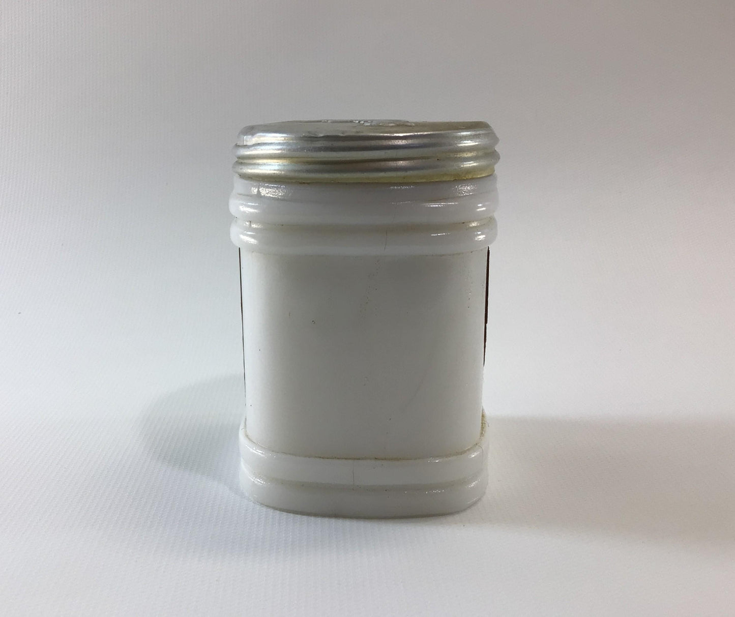 Antique Milk Glass Jar with Lid Rawleigh's Mustard Ointment Advertising Remedy Ephemera
