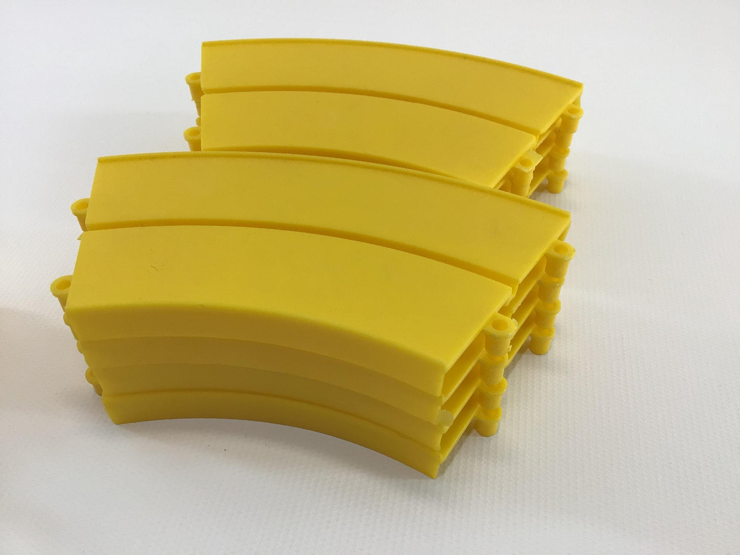 Ideal Jalopy Show Down 12 Yellow Curves Vintage Toy Slot Car Track Replacement Parts Pieces