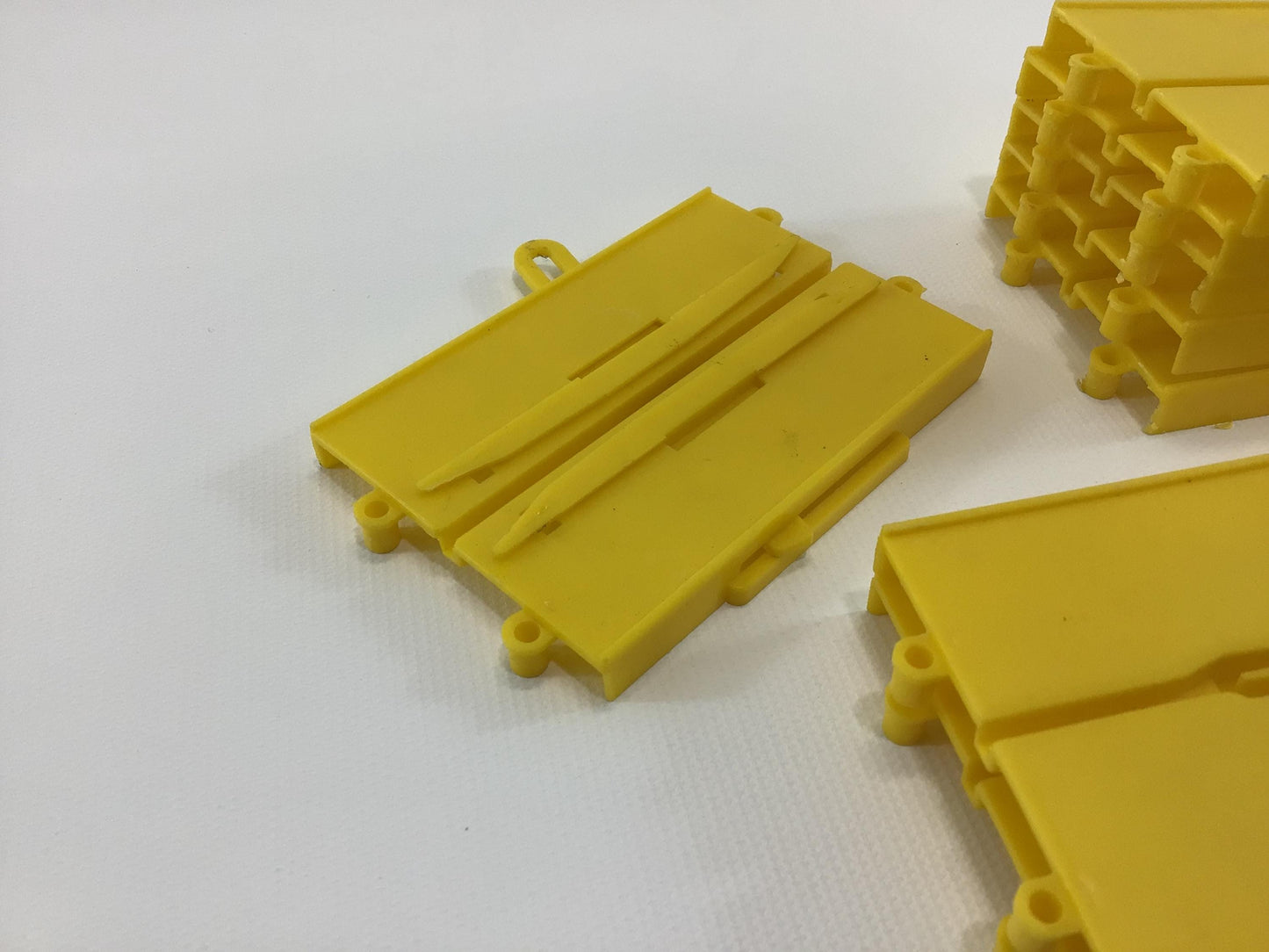 Ideal Jalopy Show Down Yellow Straights and 3 Way Intersections Vintage Toy Slot Car Track Replacement Parts Pieces