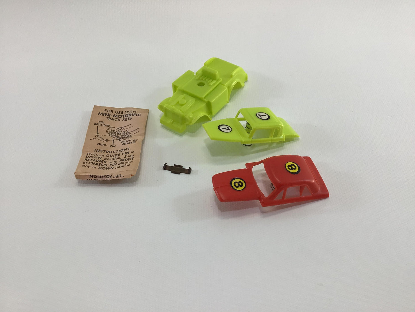 Ideal Jalopy Show Down Car Parts Vintage Toy Slot Car Track Replacement Pieces
