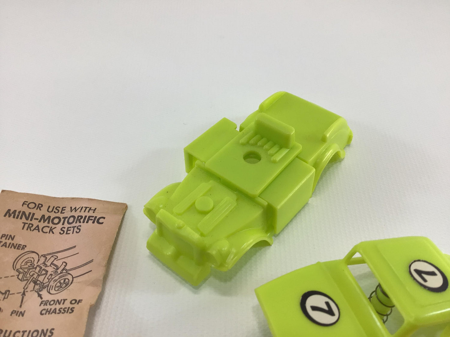 Ideal Jalopy Show Down Car Parts Vintage Toy Slot Car Track Replacement Pieces