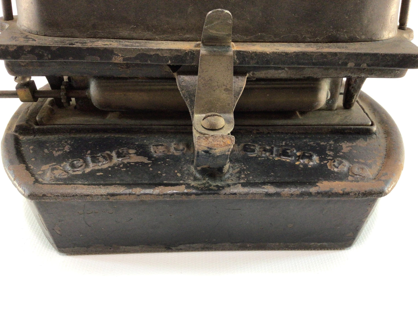 Antique Lamp Stove Acme Burnisher Company Kerosene Oil Burner Sad Iron Utility Heater
