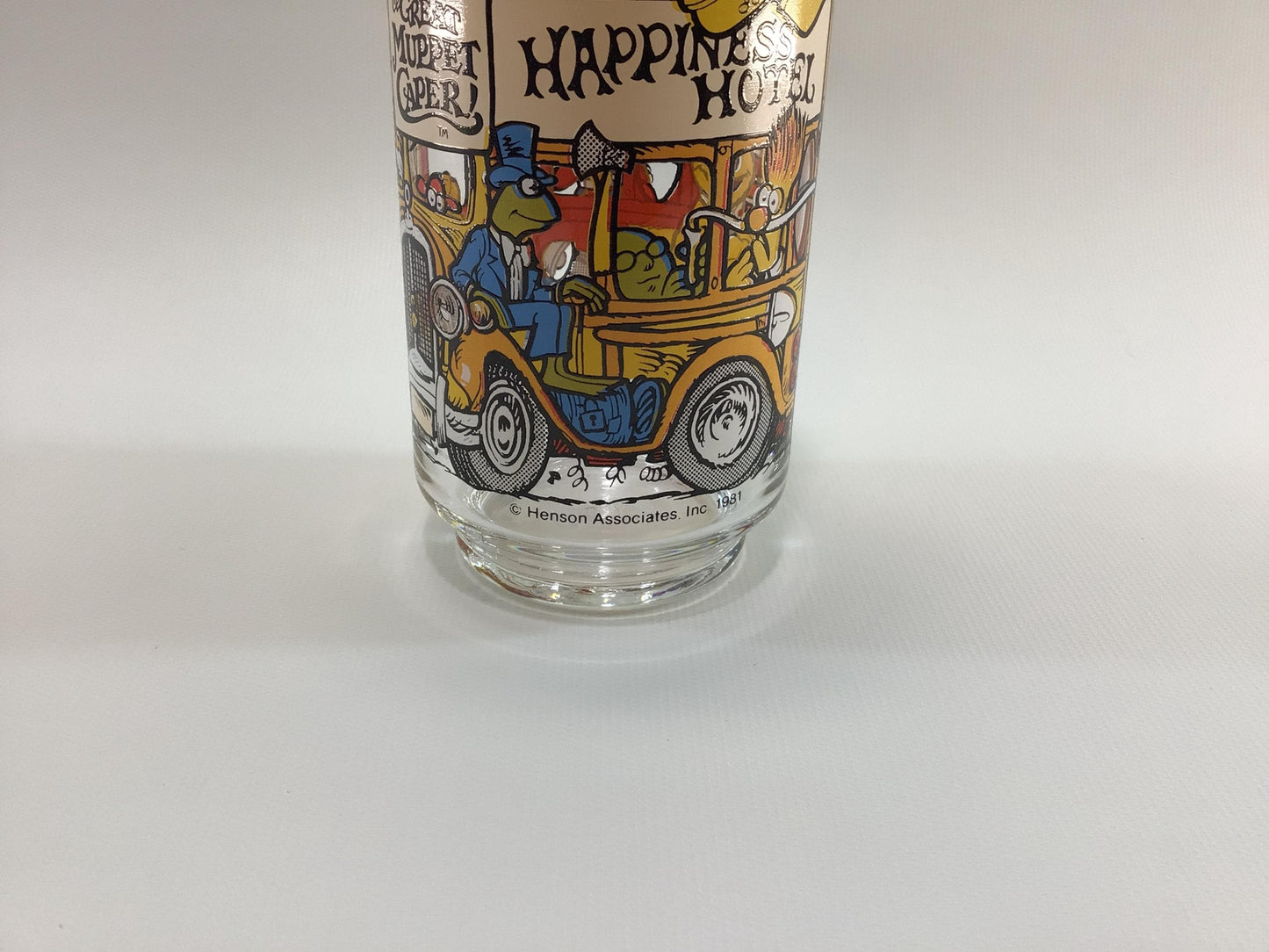 McDonald's Muppets Happiness Hotel Vintage 1981 ACL Advertising Premium Collectible Drinking Glass
