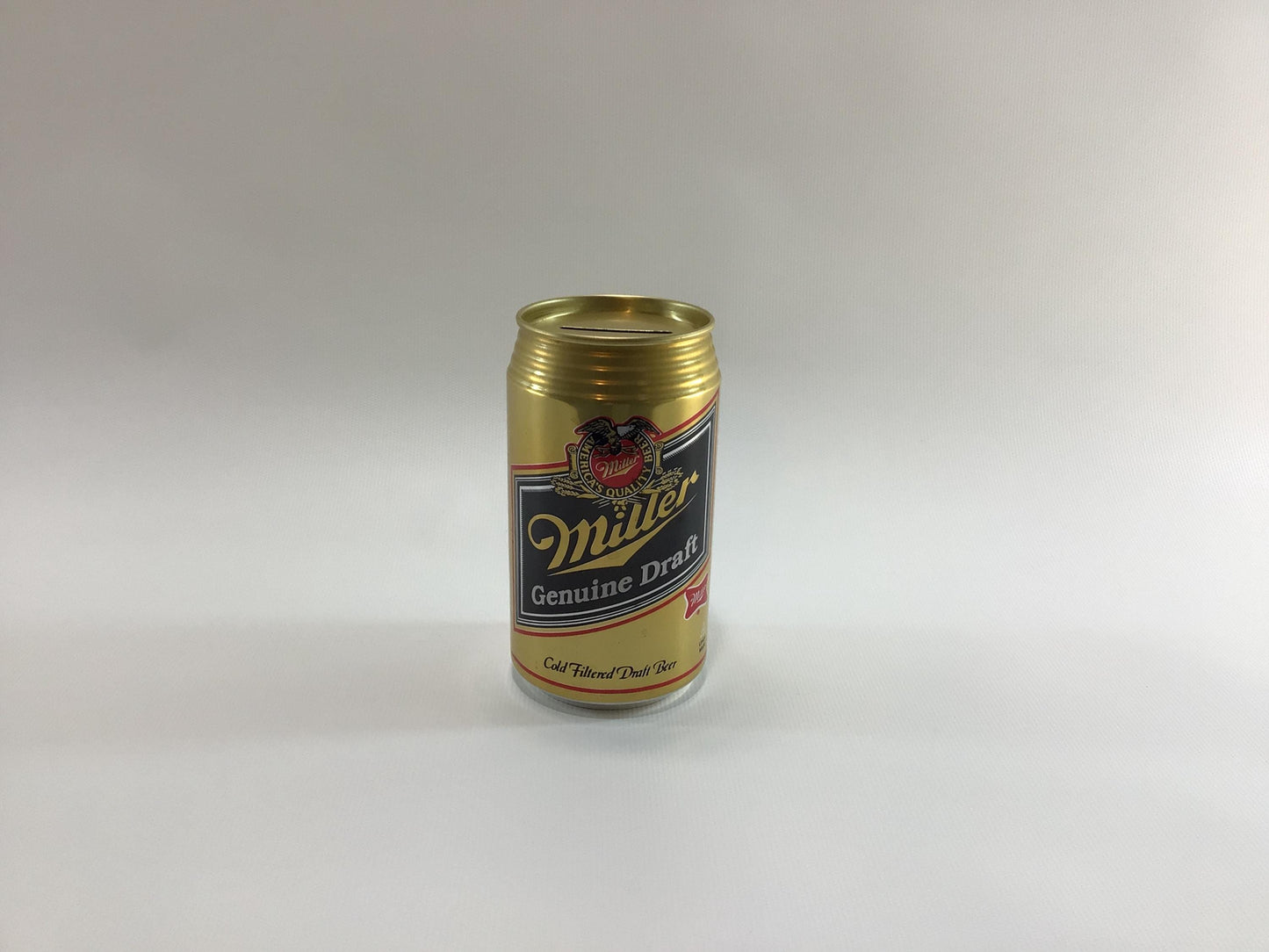 Beer Can Coin Bank Aluminum Miller High Life Mid Century Advertising circa 1970s