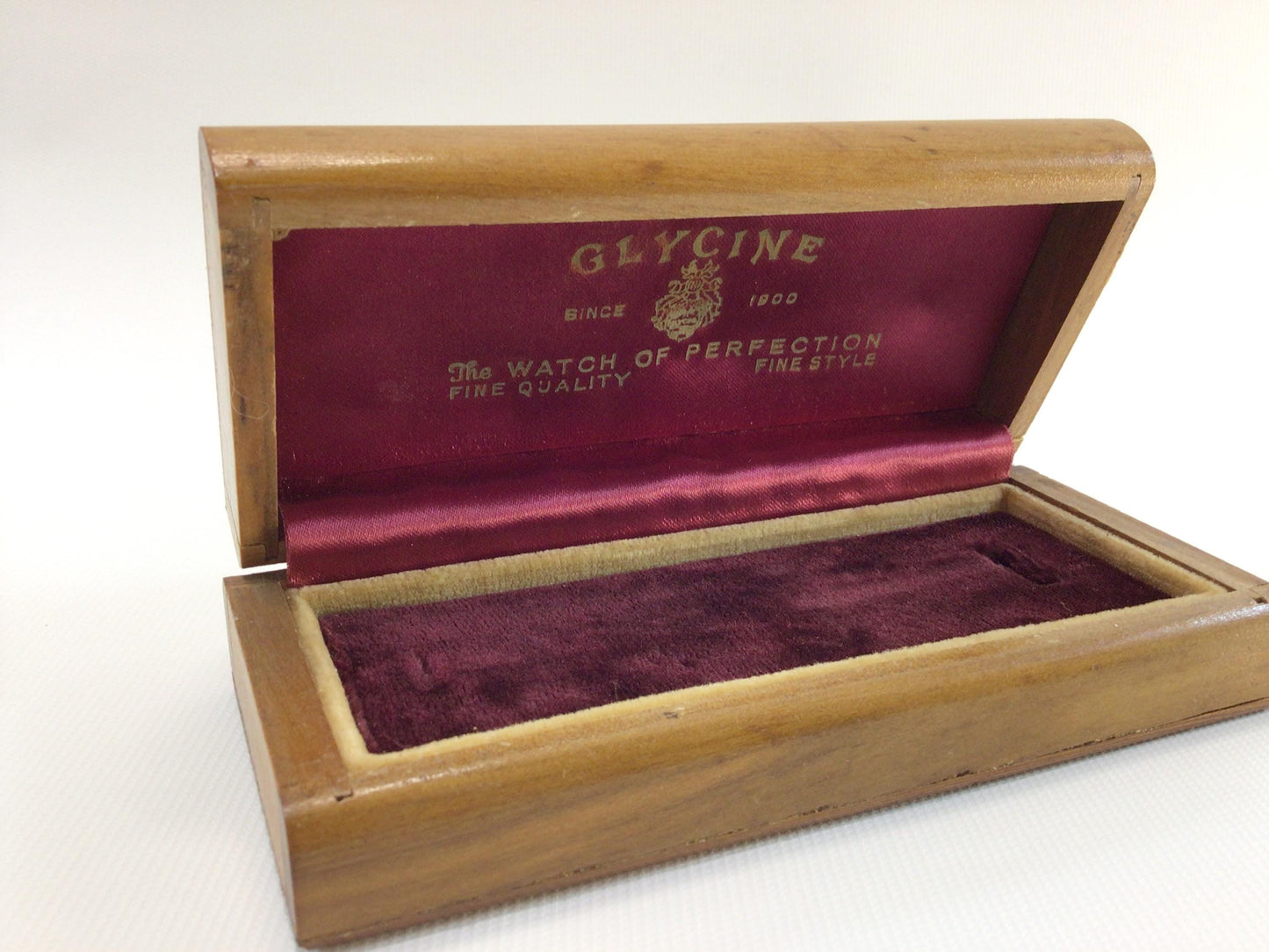 Womens Wrist Watch Presentation Box Glycine Watch of Perfection Vintage Storage Case Replacement Part