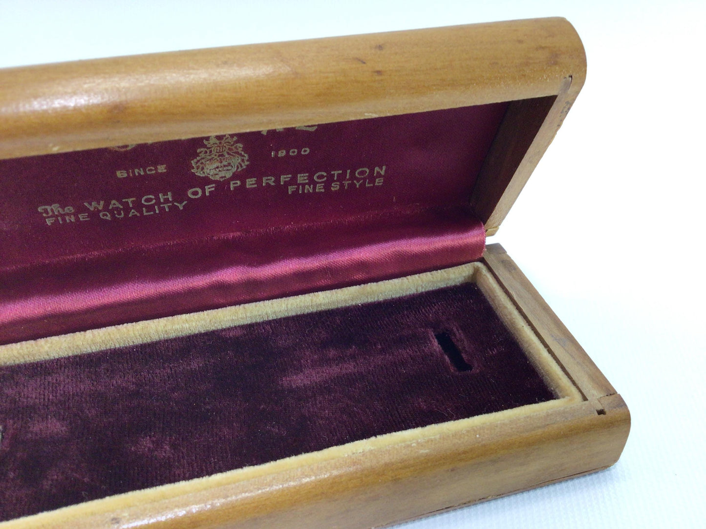 Womens Wrist Watch Presentation Box Glycine Watch of Perfection Vintage Storage Case Replacement Part