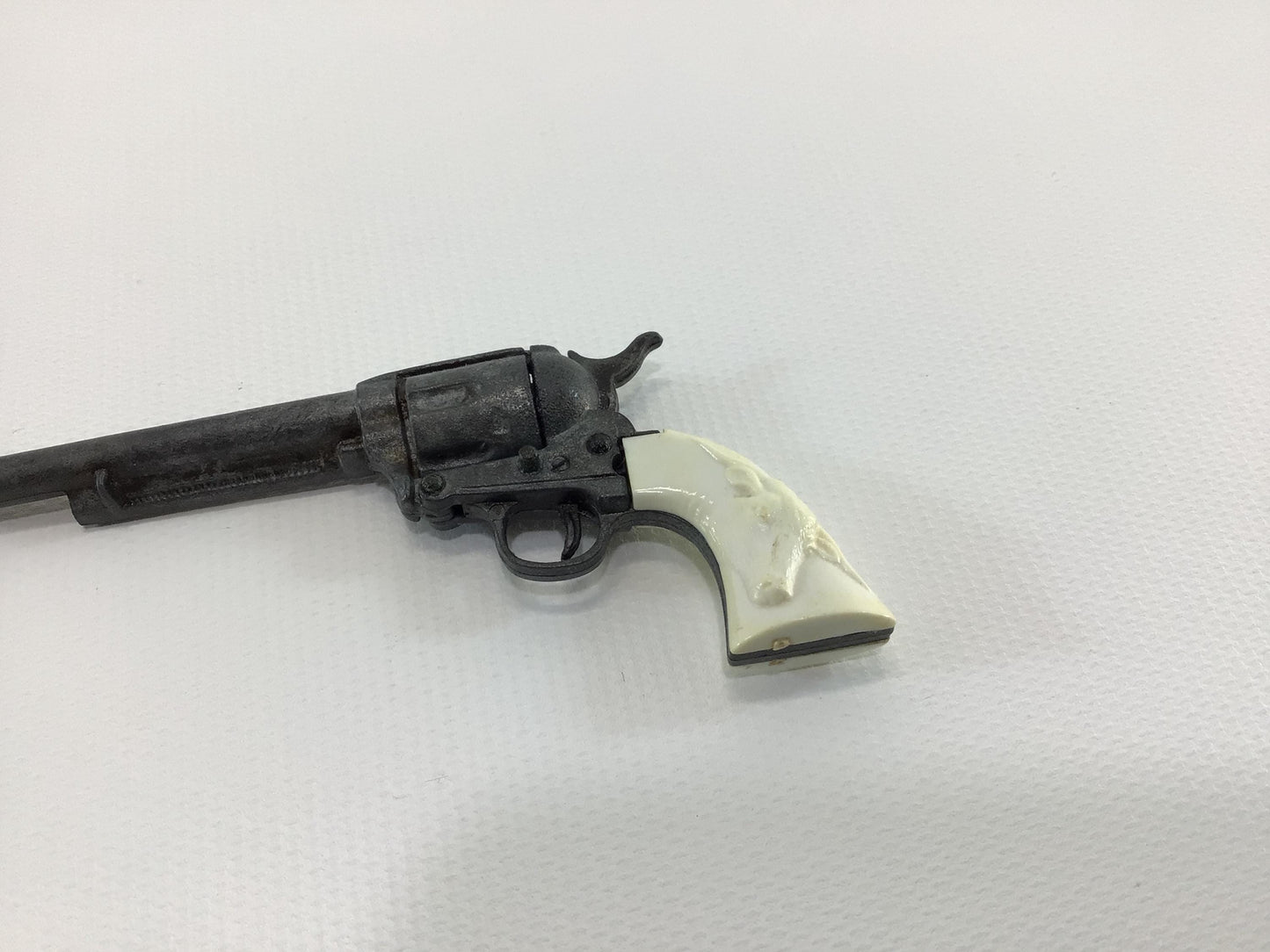 Longhorn Steer Handle Vintage Single Shot Action Toy Miniature Colt Revolver Cap Gun
