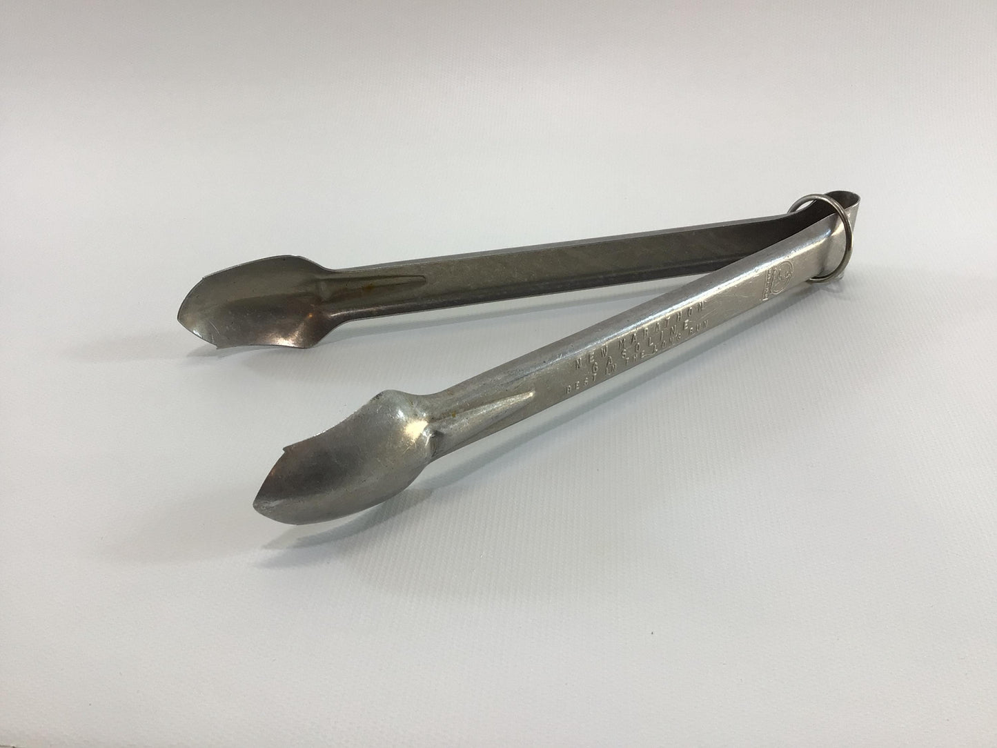 Aluminum Ice Tongs Vintage Marathon Gas Station Advertising Premium Giveaway