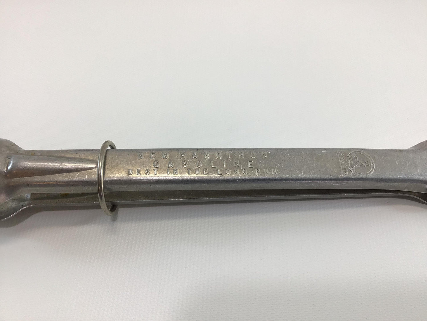 Aluminum Ice Tongs Vintage Marathon Gas Station Advertising Premium Giveaway