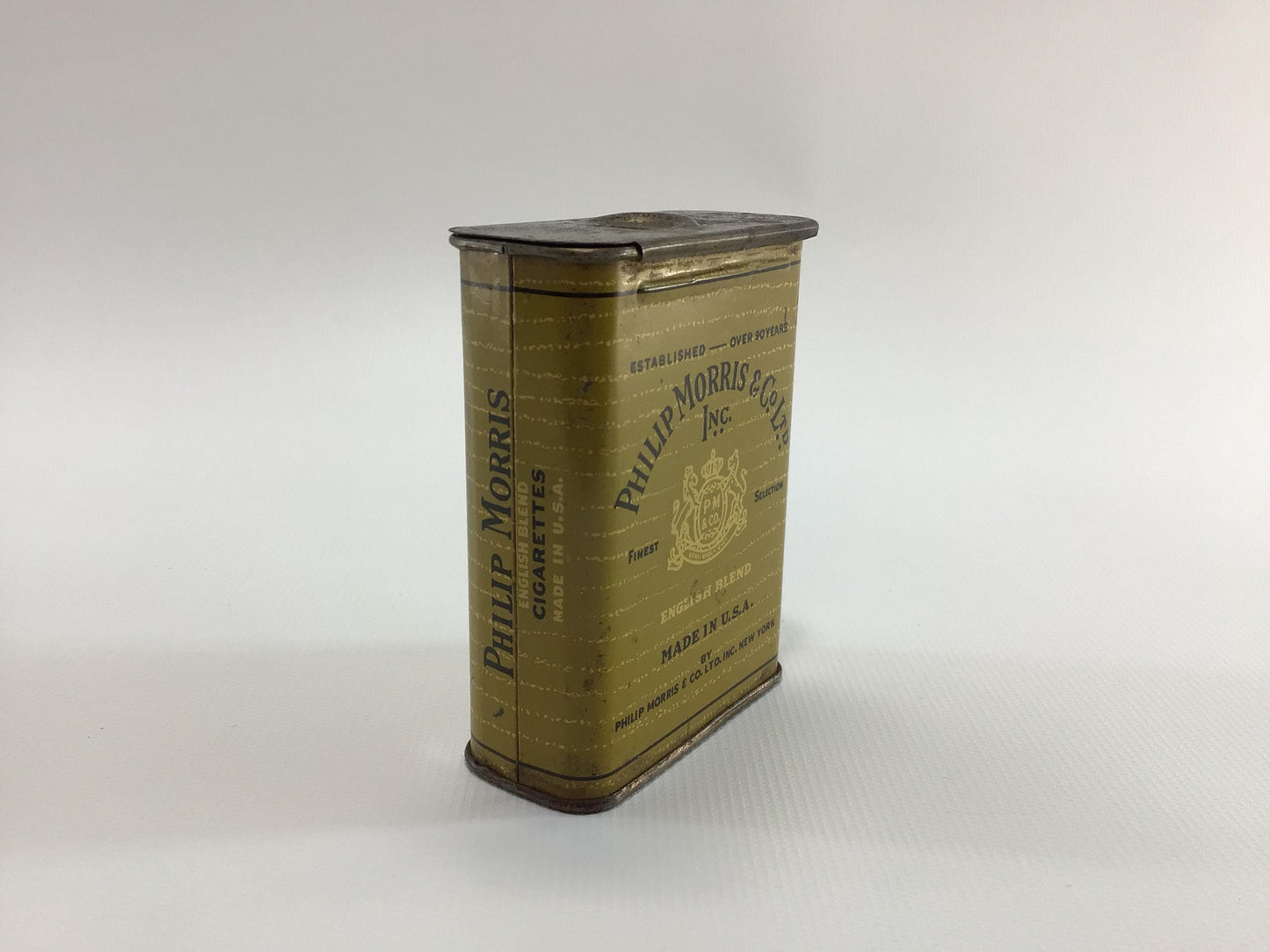 Phillip Morris King Size Cigarette Box Tin Collectible Tobacciana Ephemera