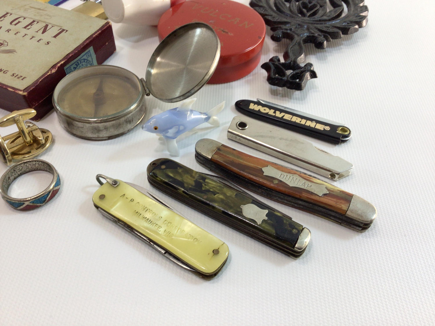 Vintage Junk Drawer Lot of Old Small Items Assemblage Mixed Media Art Parts Pieces