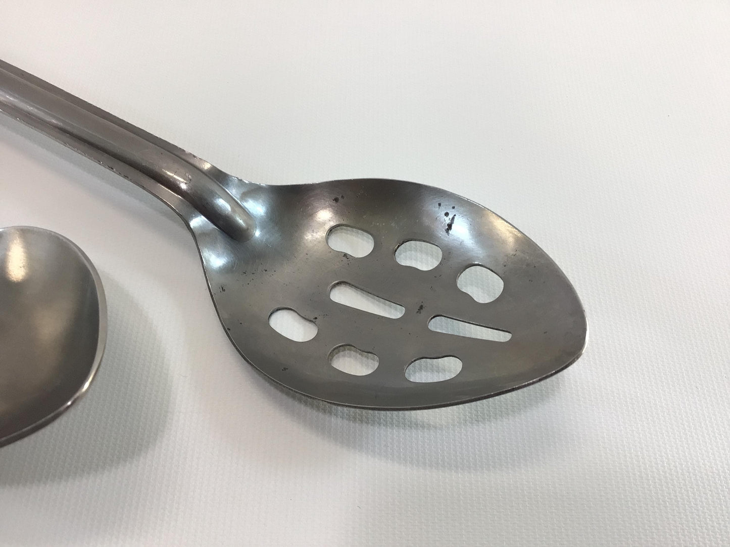 Long Handle Slotted and Serving Spoon Commercial Restaurant Quality Stainless Steel Vollrath & TS Slimstreak