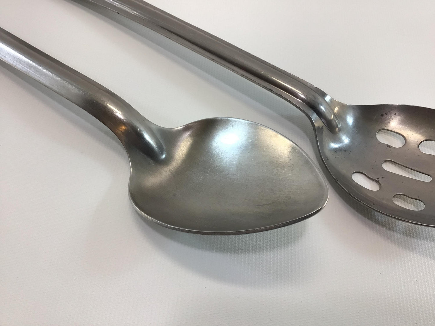 Long Handle Slotted and Serving Spoon Commercial Restaurant Quality Stainless Steel Vollrath & TS Slimstreak