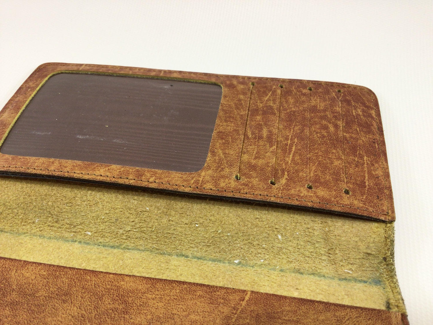 Checkbook ID Card Wallet Vintage Quality Made Soft Leather