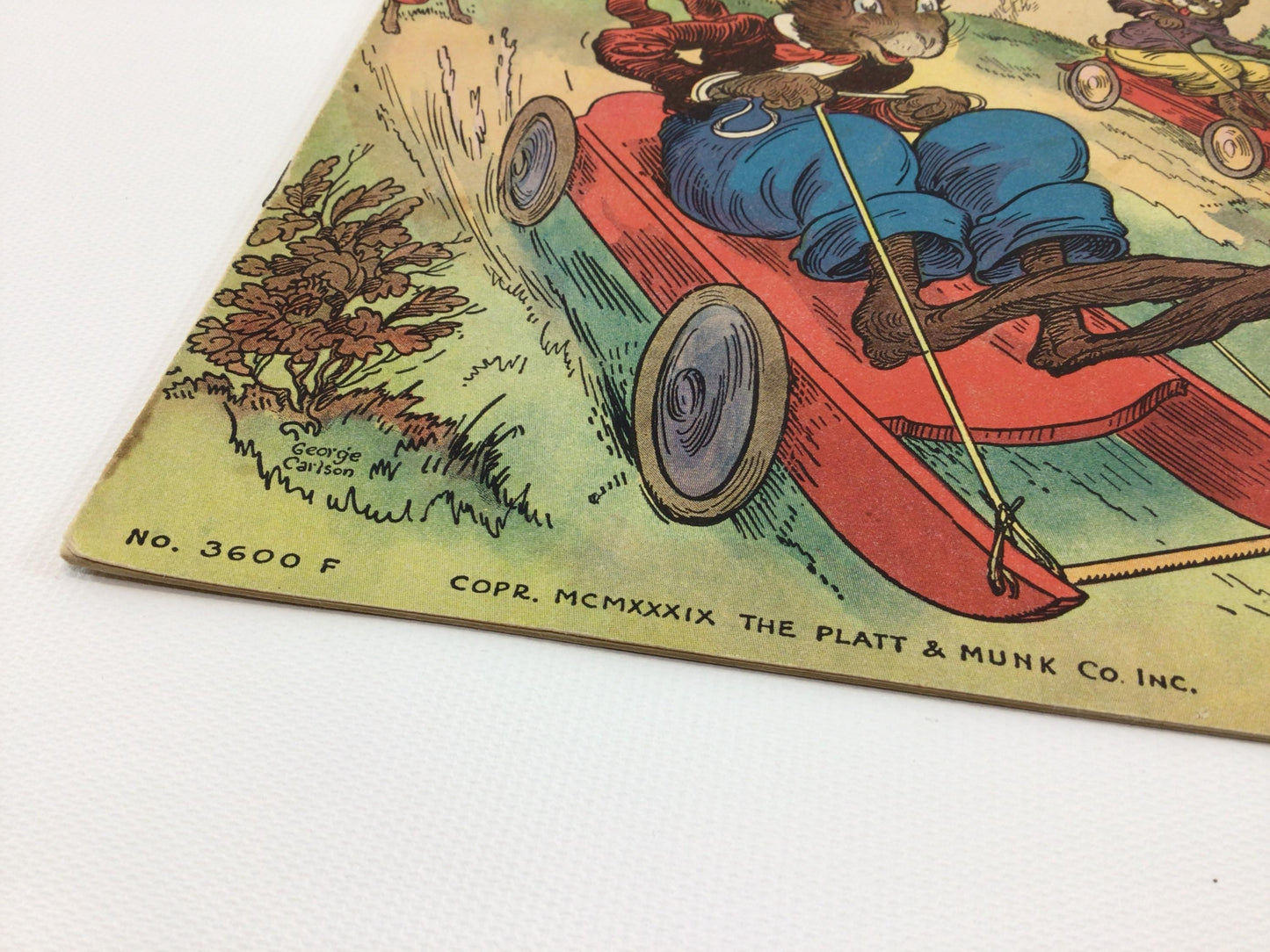 Vintage Children's Picture Book 1939 Uncle Wiggily and the Sleds Platt & Munk Publishing