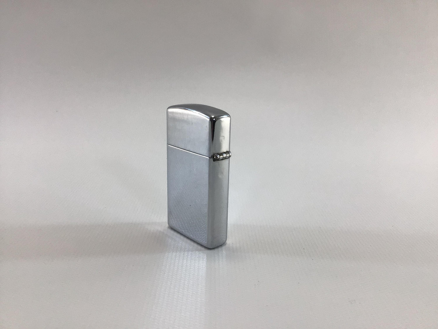 Zippo Slim Cigarette Lighter High Polish Chrome Vintage 1996