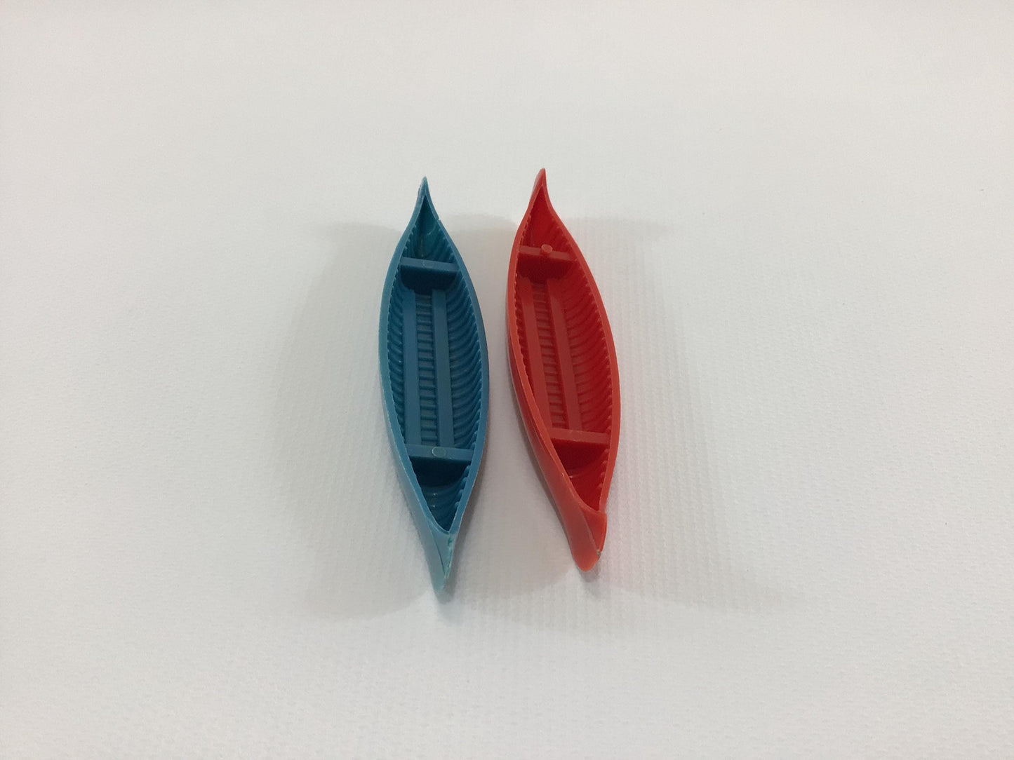 Miniature Canoes 3" Hard Plastic Vintage Cake Topper Party Favor Toys