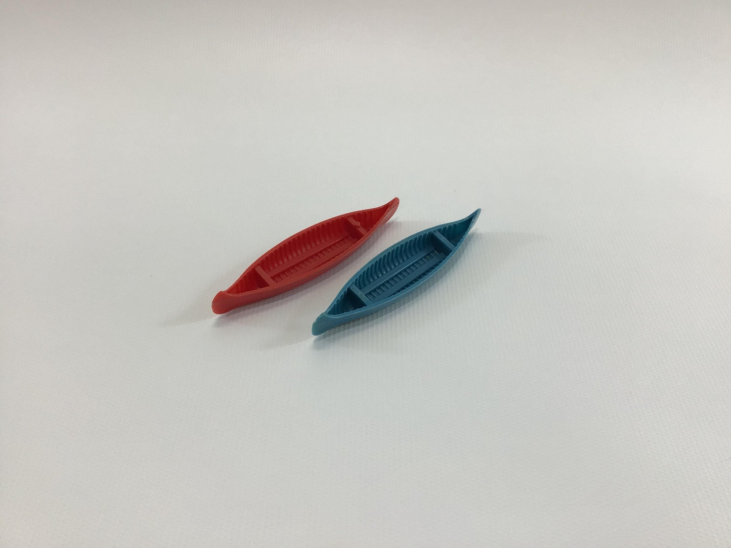Miniature Canoes 3" Hard Plastic Vintage Cake Topper Party Favor Toys